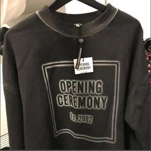 Opening Ceremony Black Crew Neck Sweater